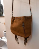 New! Bridie Fringe Bucket Bag / BROWN - Country Scene Saddlery and Pet Supplies