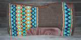 Showman® 34" x 36" Brown memory felt bottom saddle pad. - Country Scene Saddlery and Pet Supplies