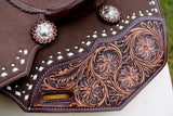 New! Stunning! Circle S Chocolate Calico Barrel Style Saddle -14811 - Country Scene Saddlery and Pet Supplies
