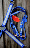 New! Showman ® Mini/ Small Pony Nylon headstall and breast collar set with crystals. - Country Scene Saddlery and Pet Supplies