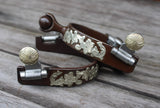 Showman ® Ladies size Brown steel roller ball spur. - Country Scene Saddlery and Pet Supplies