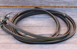 New! Billy Royal® Black Leather Western Show 5/8’’ Split Reins - Western Bridle