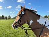 New! Hamag™ Pony Leather Bridle Number Holders (Pair) - 3 digit