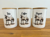 Country Storage Canisters - Appaloosa Collection - Country Scene Saddlery and Pet Supplies