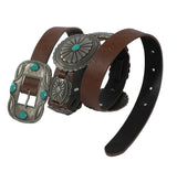 New! A8762 - Concho Turquoise Western Belt - One Size Fits Most - Western belts