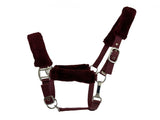 New! Fleece Covered Nylon halter with crown adjustment and throat snap - Country Scene Saddlery and Pet Supplies