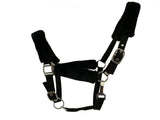 New! Fleece Covered Nylon halter with crown adjustment and throat snap - Country Scene Saddlery and Pet Supplies