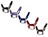 New! Fleece Covered Nylon halter with crown adjustment and throat snap - Country Scene Saddlery and Pet Supplies