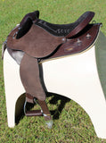 New! Syd Hill Gibson Half Breed Saddle, Roughout Leather – SHXP Adjustable Tree and Panels