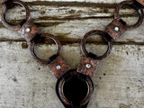 New! Ruby Rose Gold Concho Ring Tack Set - Country Scene Saddlery and Pet Supplies