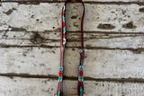 New! Split Ear Aztec Beaded Bridle - Country Scene Saddlery and Pet Supplies