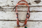 Berlin Custom Browband Headstall with Diamond Concho s