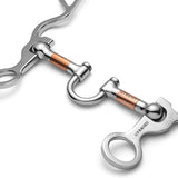 New! Showman S Shank with Full Copper Bar Correction Port - Country Scene Saddlery and Pet Supplies