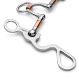 New! Showman S Shank with Copper Wrapped Ported Rollers - Country Scene Saddlery and Pet Supplies