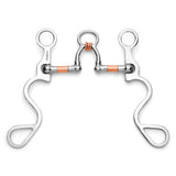 New! Showman Long S Shank with Copper Wrapped Ported Rollers - Country Scene Saddlery and Pet Supplies