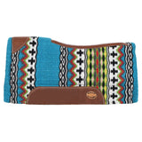 New! Klassy Cowgirl 28" x 30" Desert Fiesta Contoured Wool Top Felt Bottom Saddle Pad