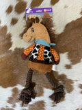 New1 Western Rope and Plush Squeaky Dog Toy - Horse Product ID: KM-08142