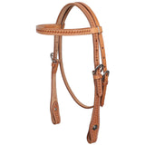 NEW! Showman 3-Piece Argentina Cow Leather Browband, One Ear Headstall and Breastcollar Set - Mini/Small Pony - Country Scene Saddlery and Pet Supplies