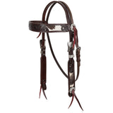 New! Showman Nightshade Hide Argentina Cow Leather Browband Headstall - Country Scene Saddlery and Pet Supplies