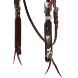 New! Showman Nightshade Hide Argentina Cow Leather Browband Headstall - Country Scene Saddlery and Pet Supplies
