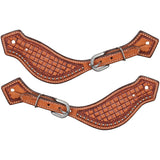 New! Showman Men's Square Dancer Argentina Cow Leather Spur Straps - Country Scene Saddlery and Pet Supplies