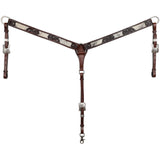 New! Showman Nightshade Hide Argentina Cow Leather Breastcollar - Full/Cob - #Western Bridles