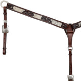 New! Showman Nightshade Hide Argentina Cow Leather Breastcollar - Full/Cob - #Western Bridles