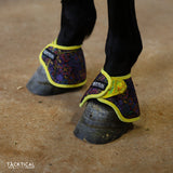 New! NEON LIGHTS WITH SPARKLE VELCRO BELL BOOTS - Country Scene Saddlery and Pet Supplies