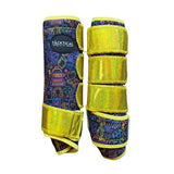 New! NEON LIGHTS WITH SPARKLE VELCRO SPLINT BOOTS (PAIR) - Country Scene Saddlery and Pet Supplies