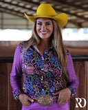 New! NEON LIGHTS MESH SLEEVE PERFORMANCE RODEO SHIRT - Country Scene Saddlery and Pet Supplies