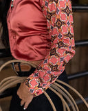 New! PECOS PEACH SATIN MESH PERFORMANCE RODEO SHIRT - Country Scene Saddlery and Pet Supplies