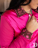 New! PINK PISTOL SATIN MESH PERFORMANCE RODEO SHIRT - Country Scene Saddlery and Pet Supplies
