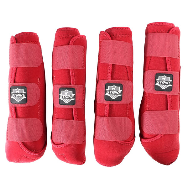 New!  Professionals Choice SMB Strike Sports Boots - 4 Pack- RED