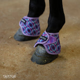 New! PURPLE CASSIDY WITH SPARKLE VELCRO BELL BOOTS - Country Scene Saddlery and Pet Supplies