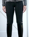 Ladies Piper Black on Black Horse Riding Tights - Country Scene Saddlery and Pet Supplies