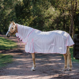 New! Dakota Fly Mesh Combo - White/Pink - Country Scene Saddlery and Pet Supplies