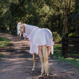 New! Dakota Fly Mesh Combo - White/Pink - Country Scene Saddlery and Pet Supplies