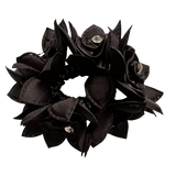 New! Rose Petal Hair Scrunchie with Crystals