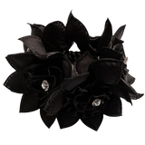 New! Rose Petal Hair Scrunchie with Crystals