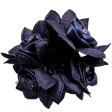 New! Rose Petal Hair Scrunchie with Crystals