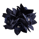 New! Rose Petal Hair Scrunchie with Crystals