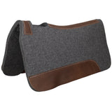 New! Showman 31" x 31" Gray Merino Wool Felt Saddle Pad - Country Scene Saddlery and Pet Supplies