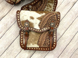New! Showman Floral Frontier Saddle Bag
