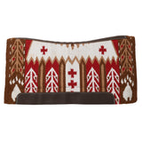 New! Showman 36" x 34" Wool Top Saddle Pad with Memory Felt Bottom - Bear Paw - Country Scene Saddlery and Pet Supplies