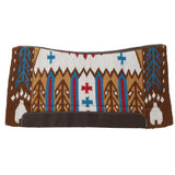 New! Showman 36" x 34" Wool Top Saddle Pad with Memory Felt Bottom - Bear Paw - Country Scene Saddlery and Pet Supplies
