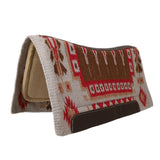 New! Showman 36" x 34" Wool Top Saddle Pad with Memory Felt Bottom - Sundown - Country Scene Saddlery and Pet Supplies