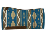 Showman ® 36” X 34” Wool Top Contoured Memory Felt Bottom Saddle Pad – Southwest - Country Scene Saddlery and Pet Supplies