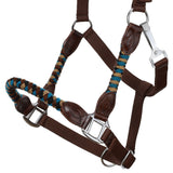 New! Showman Desert Dawn Mohair Wool Nose and Cheek Halter - Full - halter