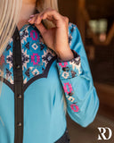 New! STAMPEDE AZTEC PERFORMANCE RODEO SHIRT - Country Scene Saddlery and Pet Supplies