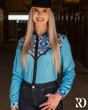 New! STAMPEDE AZTEC PERFORMANCE RODEO SHIRT - Country Scene Saddlery and Pet Supplies